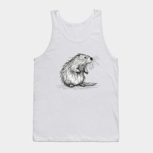 Cute Beaver Tank Top